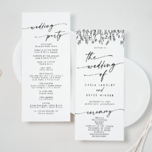 Boho-Chic-Wildflower-Tea-Length-Hochzeit Programm