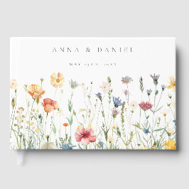 Boho Chic Wildflower Wedding Gästebuch