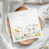 Boho Chic Wildflower Wedding Serviette