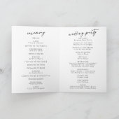 Boho Chic Wildflower Wir heiraten Falt-Hochzeitspr Programm (Innenseite)