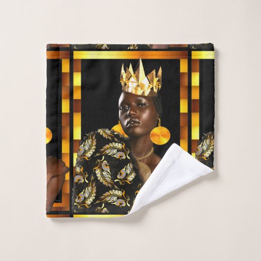 "Boho Chic with African Flair" Badetuch-Set Badhandtuch Set (Waschlappen)