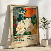 BOHO Chic Yayoi Kusama Florale Ausstellung Poster