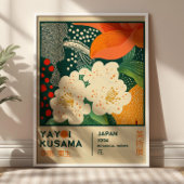 BOHO Chic Yayoi Kusama Florale Ausstellung Poster