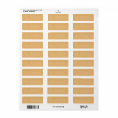 Boho Chic Yellow Marigold Monogram Address Labels (Vorne)