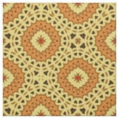 Boho Chic Yellow & Orange Mosaic Geometric Muster Stoff (Muster)