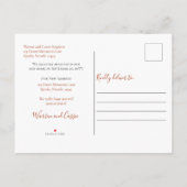 Boho Chic Zuhause Scene Macrame Moving Ankündigung (Rückseite)