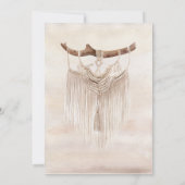 Boho Chic Zuhause Scene Macrame Moving Ankündigung (Rückseite)