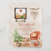 Boho Chic Zuhause Scene Macrame Moving Ankündigung (Vorne/Hinten)