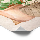 Boho Chic Zuhause Scene Zitat genießen jeden Momen Poster (Ecke)