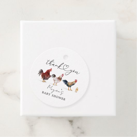 Boho Chicken Baby Dusche Geschenkanhänger (Beispiel)