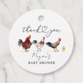 Boho Chicken Baby Dusche Geschenkanhänger (Vorderseite)