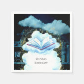 Boho Children's Pastel Storybook Geburtstag Serviette (Vorderseite)