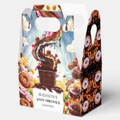 Boho Chocolate Baby Dusche Geschenkschachtel (Geöffnet)