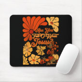 Boho Christian Fall Thanksgiving Are You Fall-o-we Mousepad (Mit Mouse)