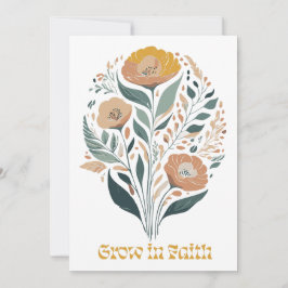 Boho Christlich Inspiration Blume des Glaubens Einladung