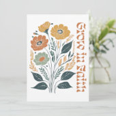 Boho Christlich Inspiration wächst im Glauben Einladung (Stehend Vorderseite)