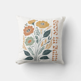 Boho Christlich Inspiration wächst im Glauben Kissen