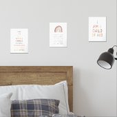 boho Christlich Kids Bible Vers Set 3 Art Print (Schlafzimmer)