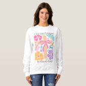 Boho Christlich Osterkkreuz Sweatshirt (Vorne ganz)