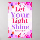 Boho Christlich Teen Girl Ließt Poster (Vorne)