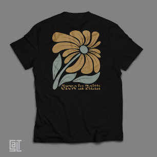 Boho Christlich Wachse im Glauben Inspirierend T-Shirt