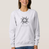Boho Christliche Bibel Verse Sei das Licht Sweatshirt (Vorderseite)