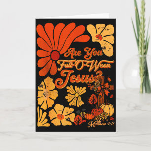 Boho Christlicher Herbst Dankfest Bist du Herbst-o Karte