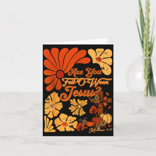 Boho Christlicher Herbst Thanksgiving Bist du Fall Karte