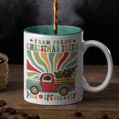 Boho Christmas Farm Fresh Trees Truck Tasse
