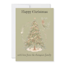 Boho Christmas Flat Holiday Card