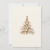 Boho Christmas Floral Christmas Party Einladung (Rückseite)