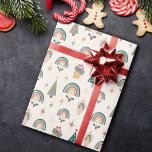 Boho Christmas Geschenkpapier<br><div class="desc">Dieses Boho Weihnachtswrapping Papier wird Sie verpackt und bereit für Weihnachten, bevor der Weihnachtsmann sagen kann "BOHO-HO" mit diesem Boho Weihnachtsverpackungspapier! Ihr einzigartiger und eklektischer Stil wird der Star der Saison sein mit diesem lustigen Packpapier mit bohenhaften Regenbogen, Ziergegenständen, Geschenken und Bäumen... bohemian sah noch nie so chic aus! Dies...</div>