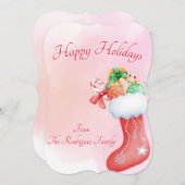 BOHO CHRISTMAS GREETING CARD EINLADUNG (Vorne/Hinten)