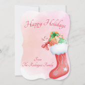 BOHO CHRISTMAS GREETING CARD EINLADUNG (Vorderseite)