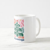 Boho Christmas Joy Peace Liebe Kaffeetasse (VorderseiteRechts)