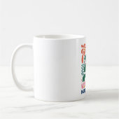Boho Christmas Joy Peace Liebe Kaffeetasse (Links)