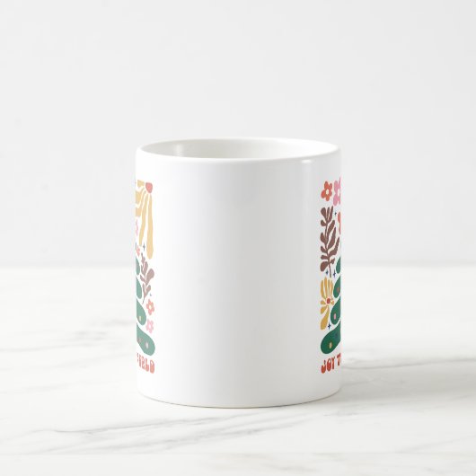Boho Christmas Joy to The World Kaffeetasse (Mittel)