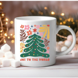 Boho Christmas Joy to The World Kaffeetasse