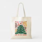 Boho Christmas Joy to The World Tragetasche (Rückseite)