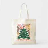 Boho Christmas Joy to The World Tragetasche (Vorne)