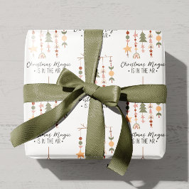 Boho Christmas Magic Festivals Holiday Geschenkpapier