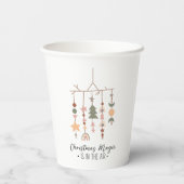 Boho Christmas Magic Festivals Holiday Pappbecher (Rückseite)