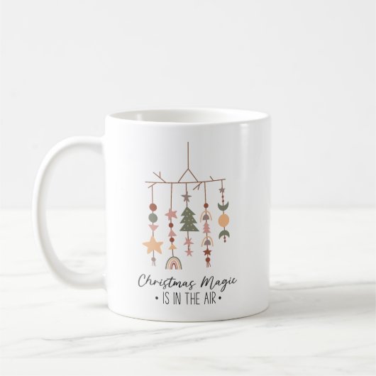 Boho Christmas Magic Festive Holiday Kaffeetasse (Links)