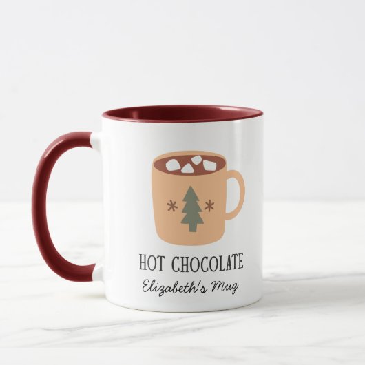 Boho Christmas Mug Hot Chocolate Mug Tasse (Links)