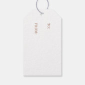 Boho Christmas Personalisiert Geschenkanhänger (Rückseite)