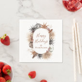 Boho Christmas Personalisiert Serviette (Beispiel)