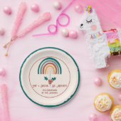Boho Christmas Rainbow Pappteller (Party)