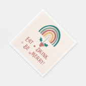 Boho Christmas Rainbow Serviette (Ecke)