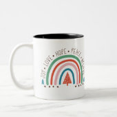 Boho Christmas Rainbow Tasse | Joy Liebe Hope Peac (Links)