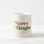Boho Christmas Retro Holiday Kaffeetasse (Mittel)